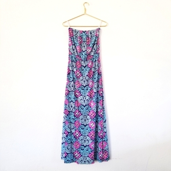 LILLY PULITZER Marlisa Maxi Dress Behind the Gate Strapples - Picture 3 of 7